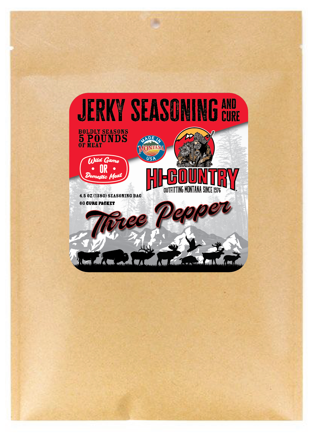 Three Pepper Seasoning Packet - 4.5oz