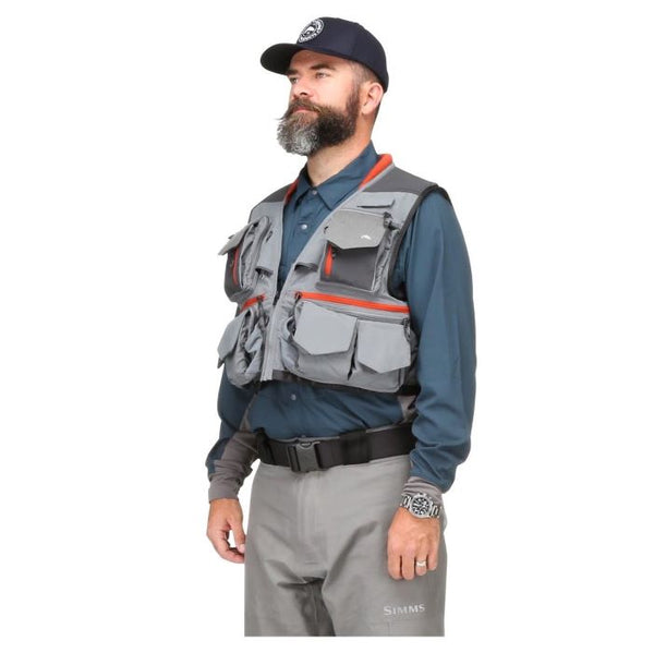 Simms Fishing Gear, Guide Vest, Hex Camo
