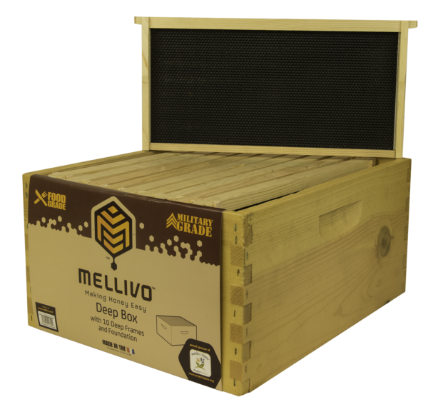 Mellivo Beekeeping - Deep Brood Box, 10-Frames
