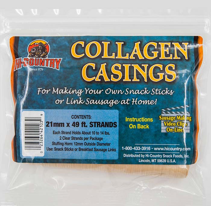 Sausage Casings  - 21mm Collagen Casings
