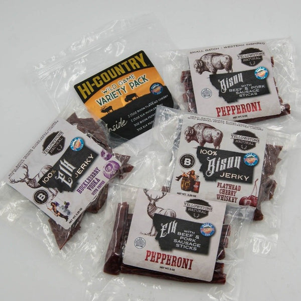 Wild Game Variety Jerky Pack Hi Country Jerky Made In Montana Hi