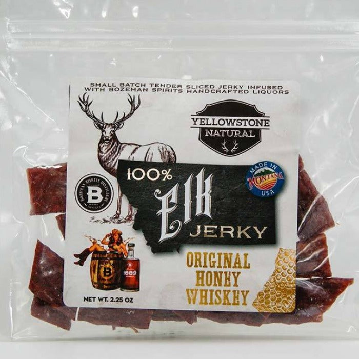 2.25 oz. Elk Original Honey Whiskey Jerky