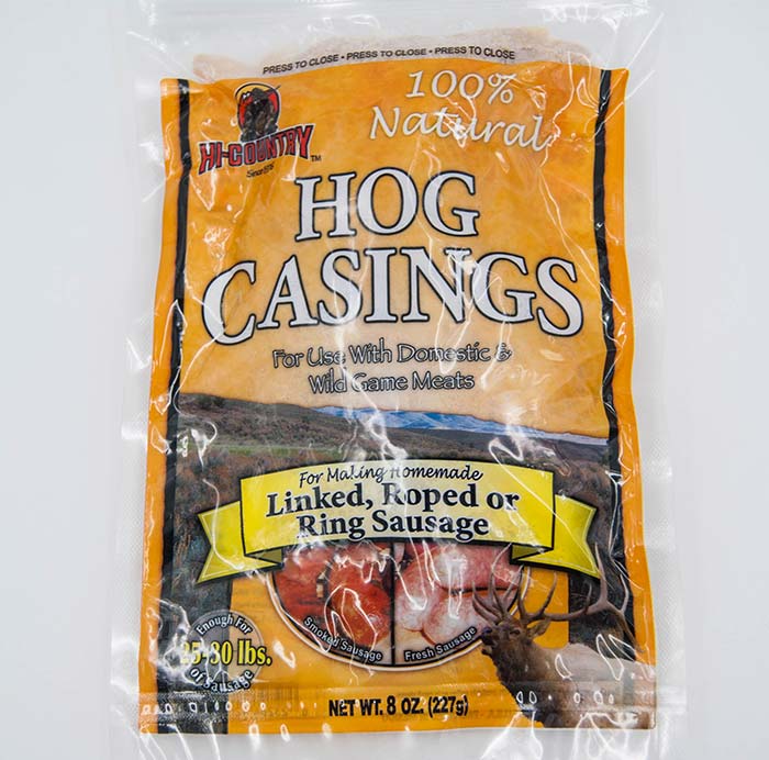 Sausage Casings - Hog Casings 100% Natural 8 Oz.