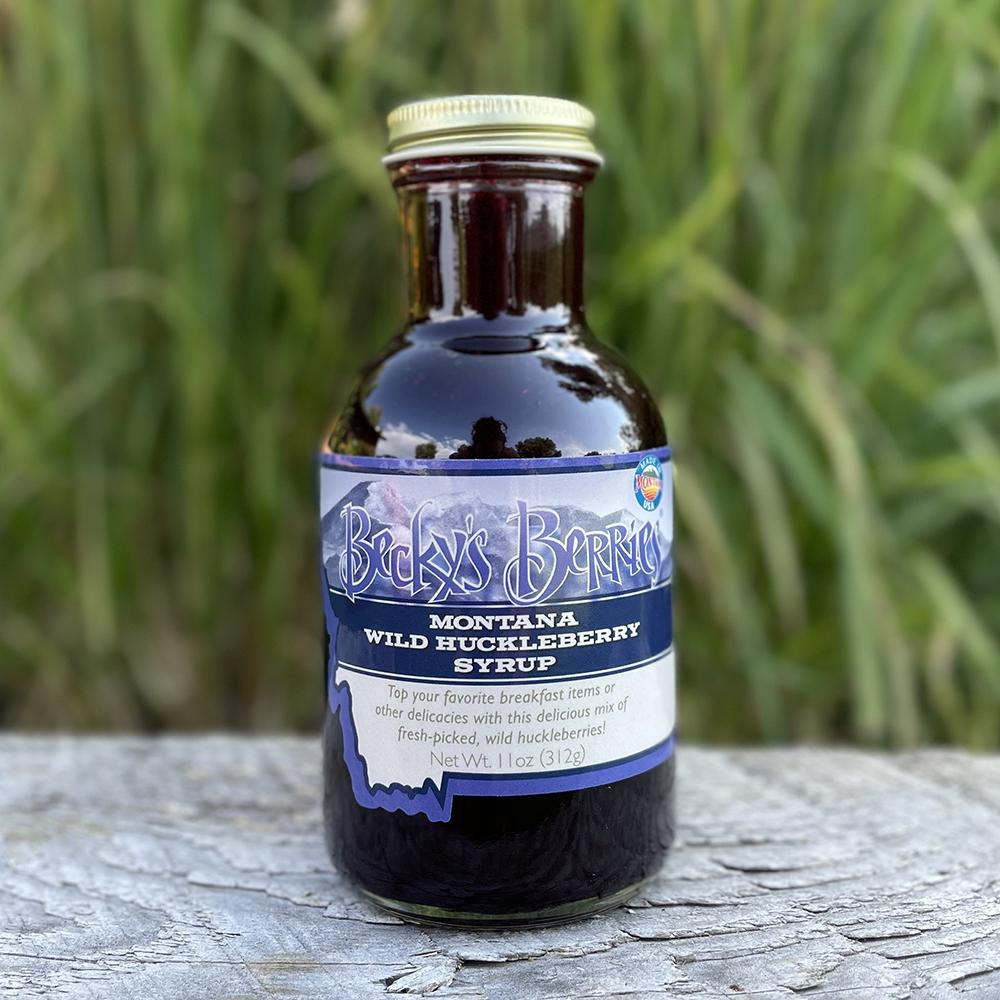 Becky&#39;s Berries Huckleberry Syrup - 11 oz.