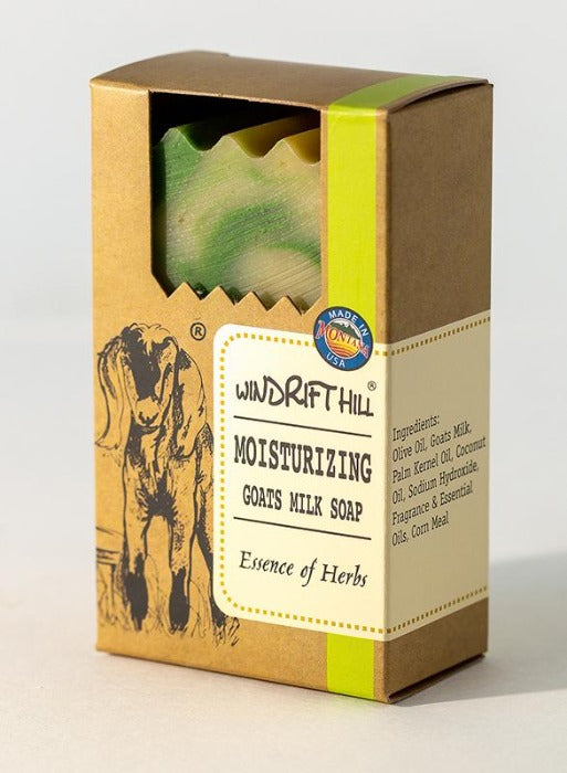 Windrift Hill Moisturizing Goats Milk Soap Essence of Herbs - in box