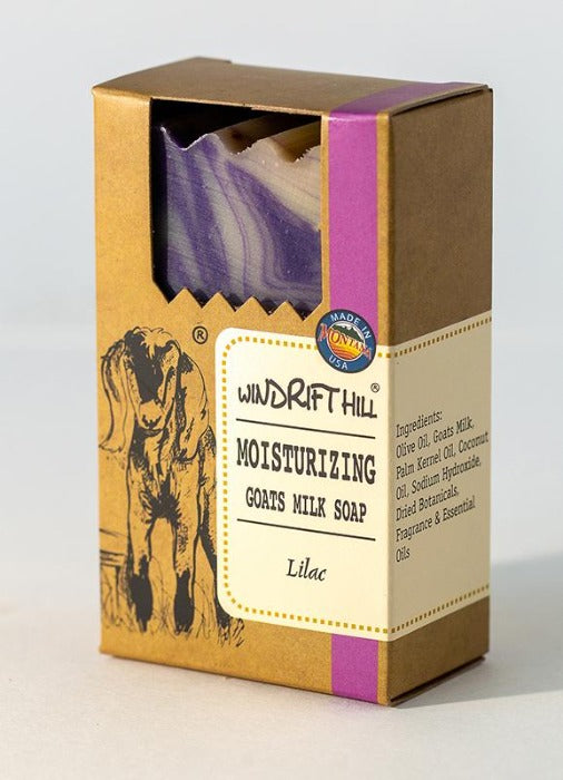 Windrift Hill Moisturizing Goats Milk Soap Lilac - in box