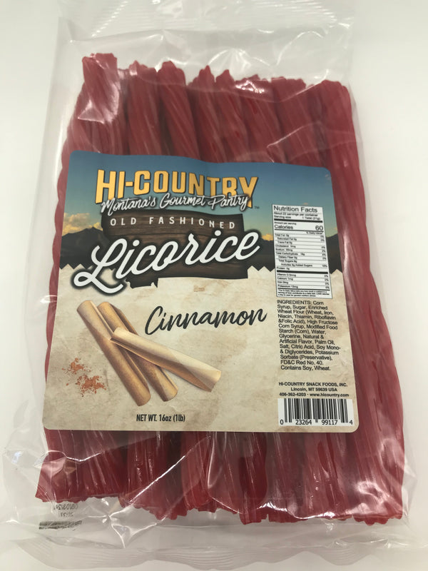 Cinnamon Licorice 1 lb bag HiCountry Snack Foods Inc.