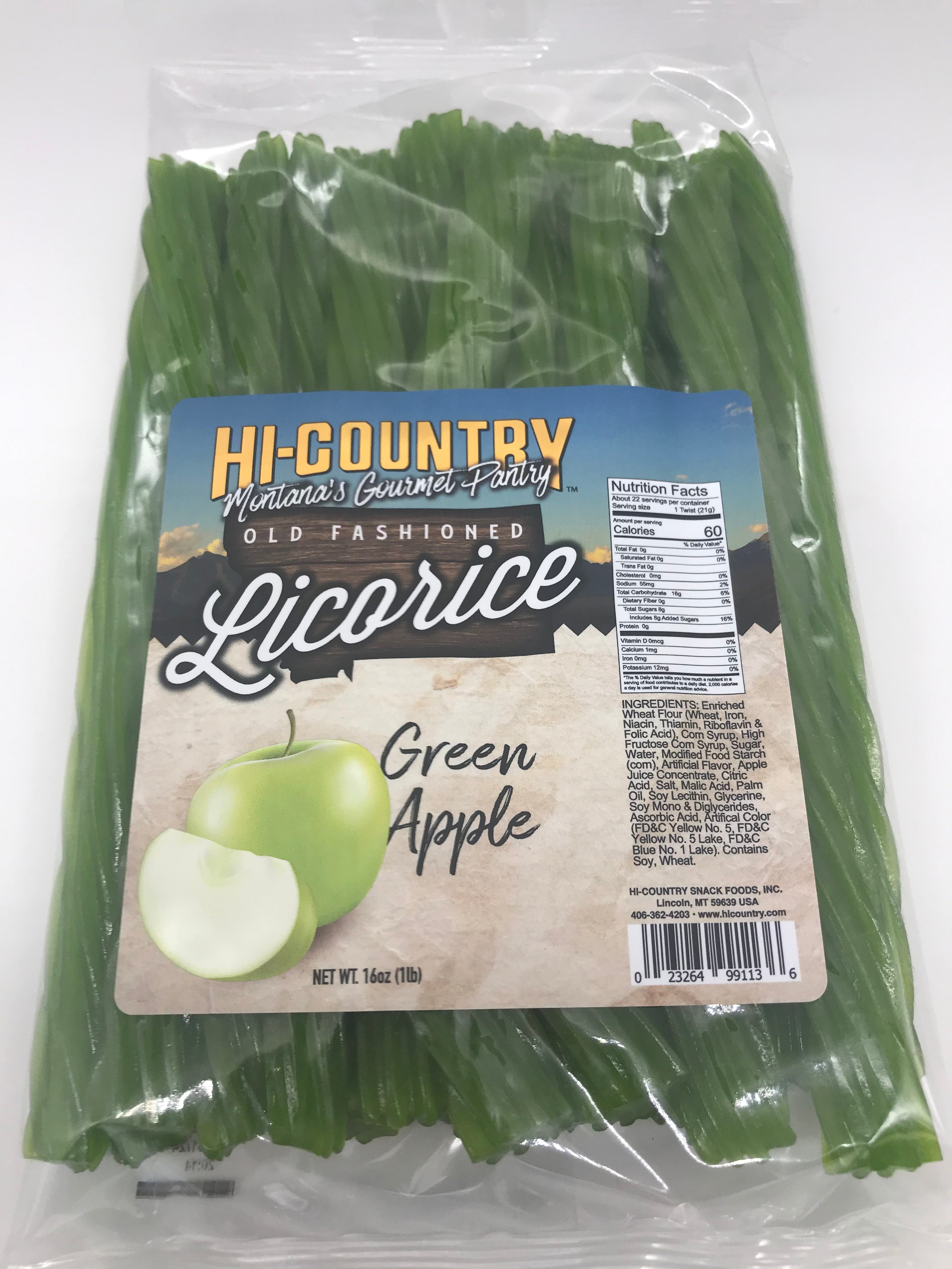 Green Apple Licorice Whips | Made In Montana – Hi-Country Snack
