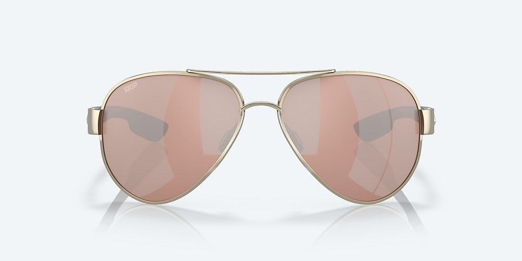 Costa - South Point - Rose Gold - Polarized Copper Silver Mirror 580P Lens