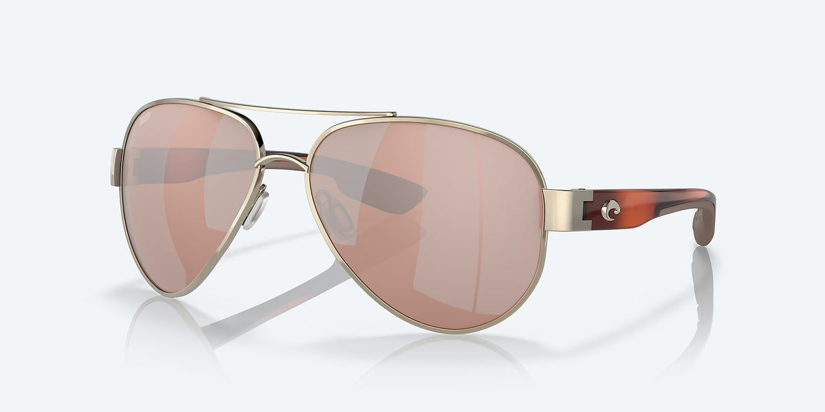 Costa - South Point - Rose Gold - Polarized Copper Silver Mirror 580P Lens