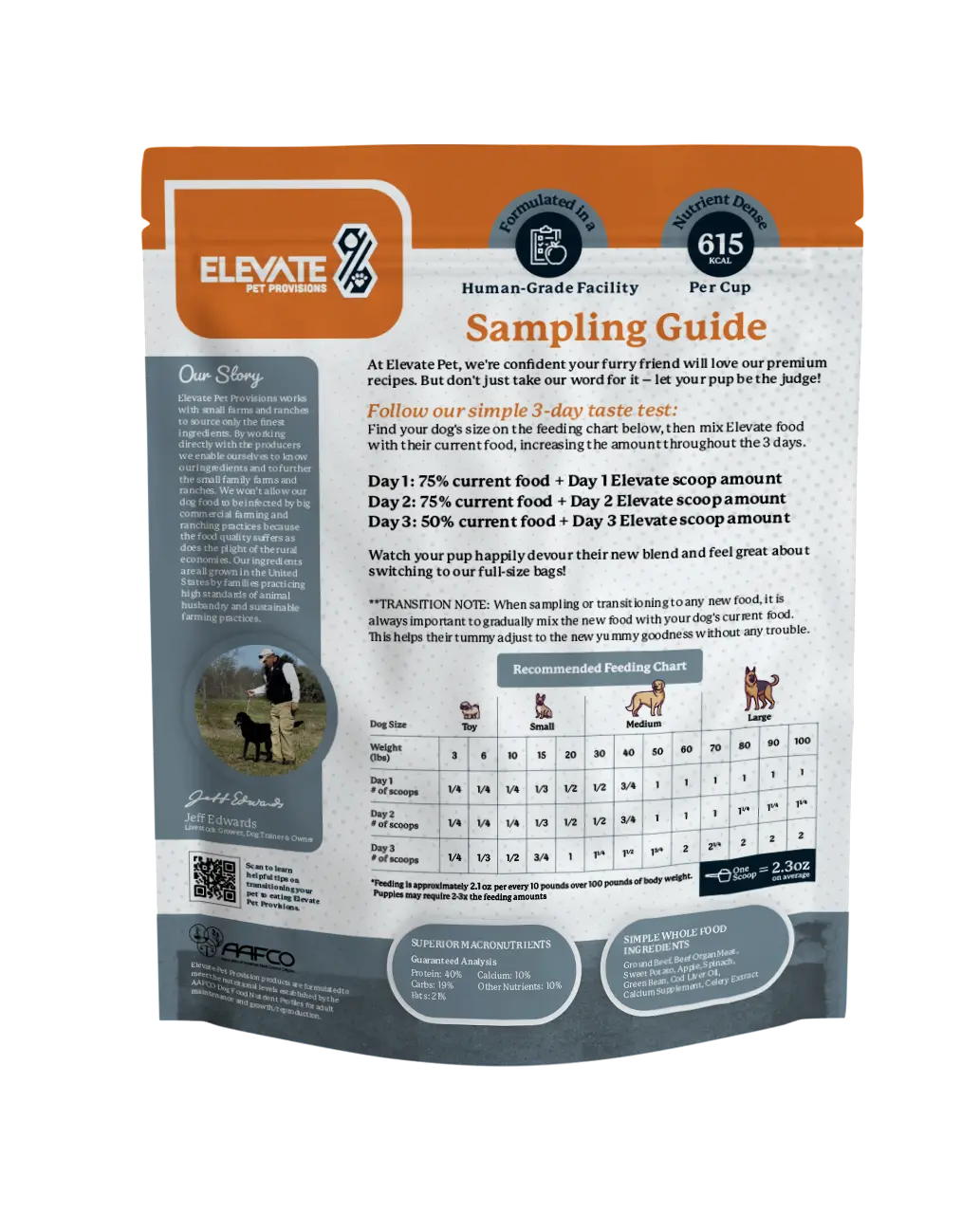 100% Grass-Fed Beef Dog Food Sample Bag