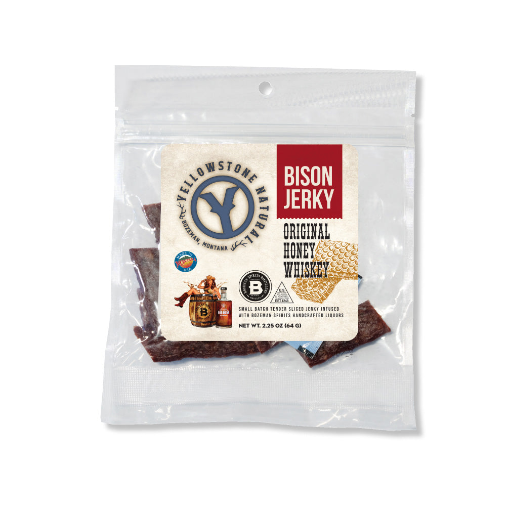 2.25 oz. Bison Original Honey Whiskey Jerky