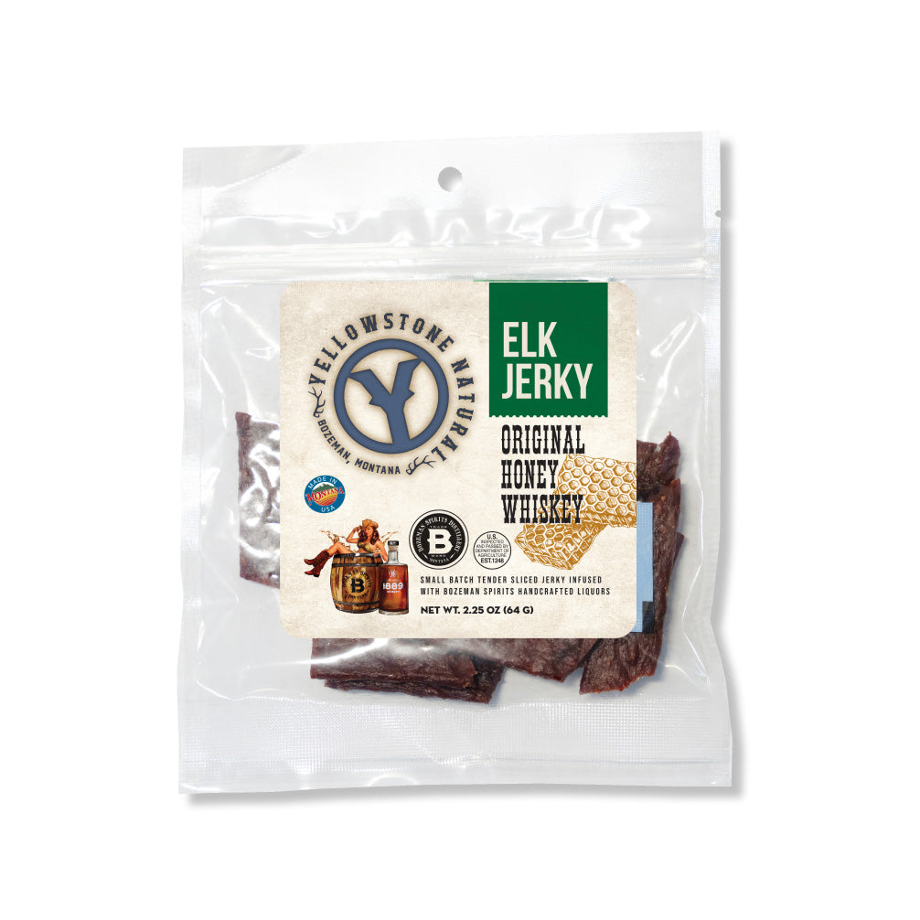 2.25 oz. Elk Original Honey Whiskey Jerky