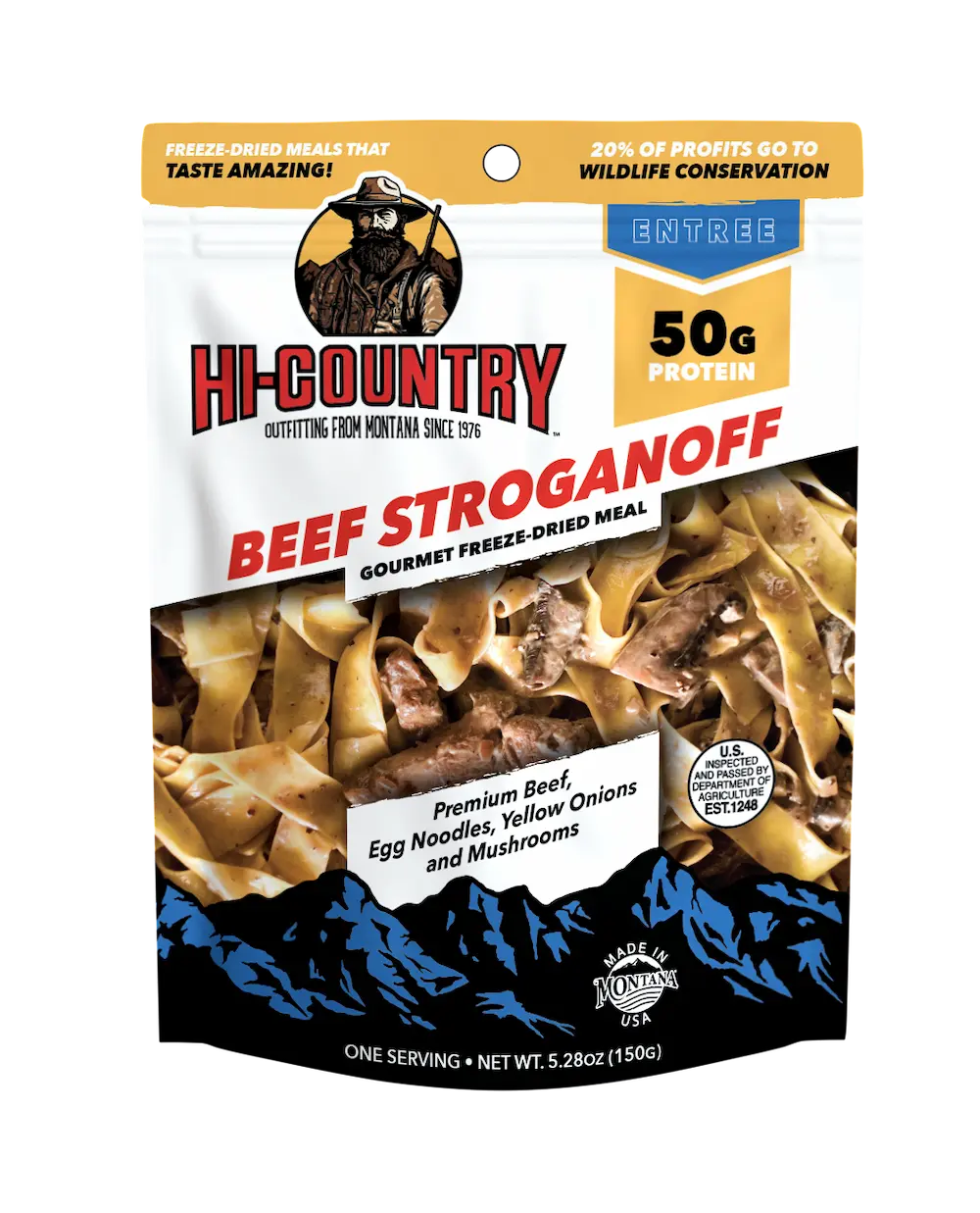 Hi-Country Beef Stroganoff Backcountry Meal Wild Society