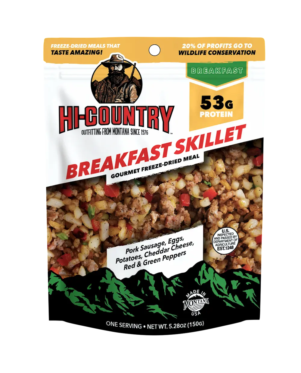 Freeze Dried Meals Breakfast Skillet Hi-Country Snack Foods