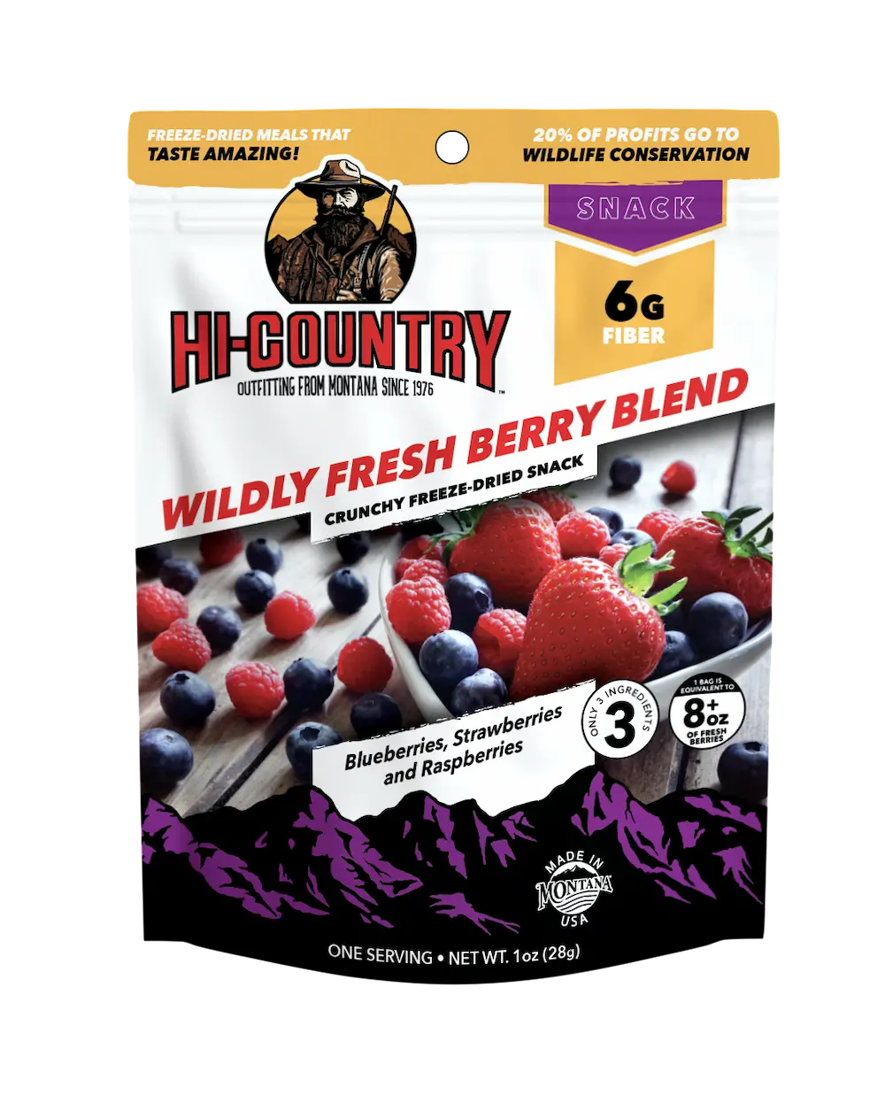 HiCountry Wildly Fresh Berry Blend - Freeze Dried Berries