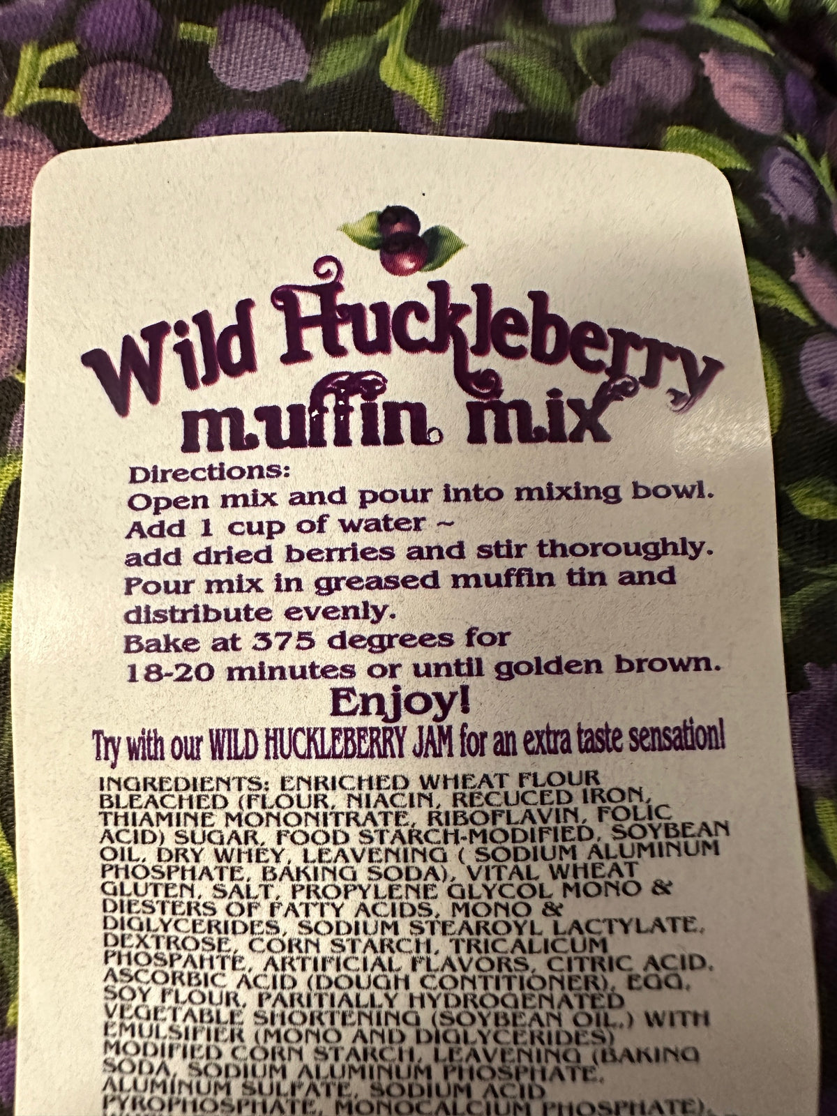 Wild Huckleberry Muffin Mix