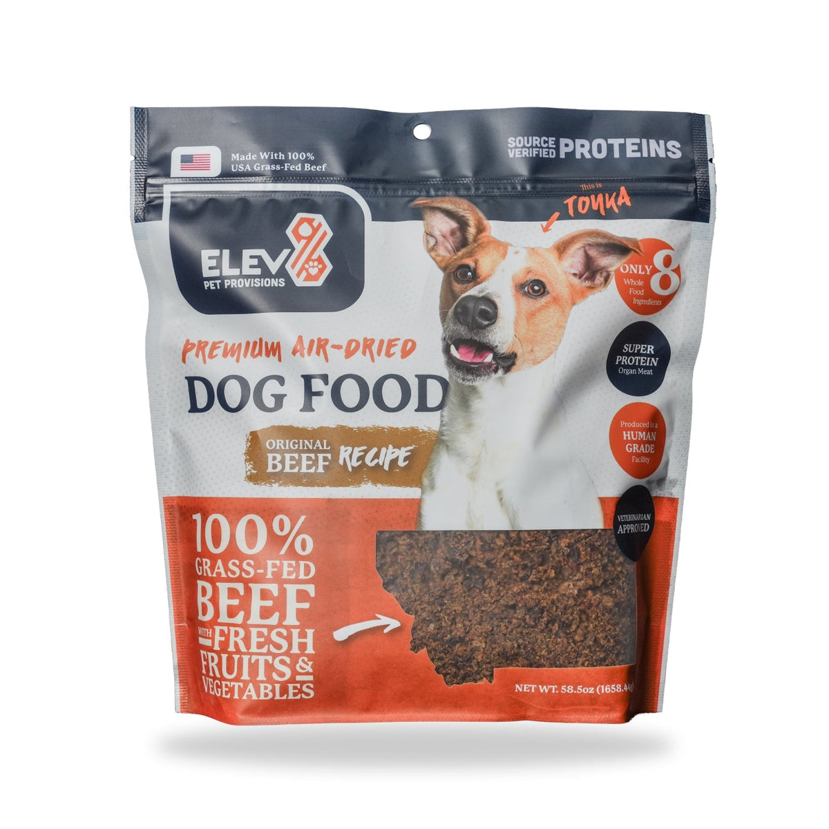 100% Grass-Fed Beef Dog Food - Original Recipe - 4 Bags