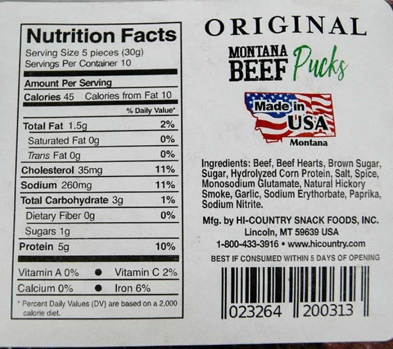 10 oz. Beef Pucks - Original
