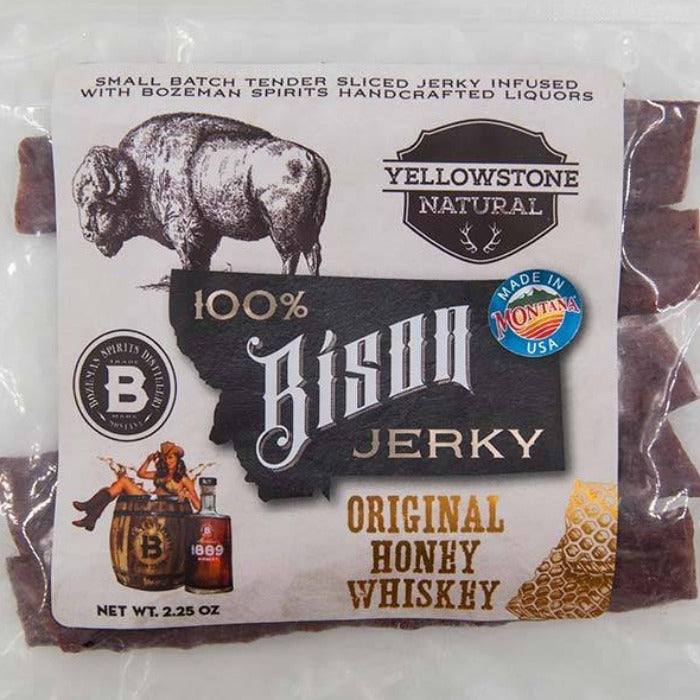 2.25 oz. Bison Original Honey Whiskey Jerky