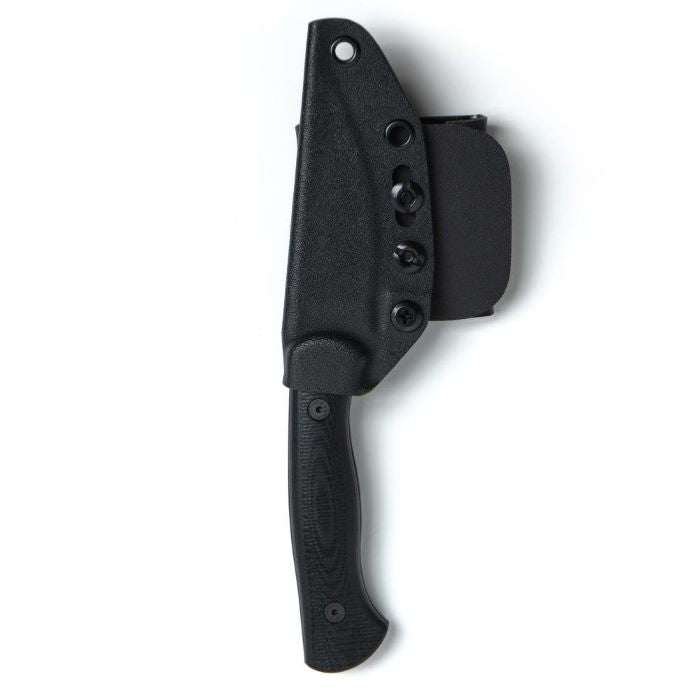 Montana Knife Company - The Blackfoot Fixed Blade 2.0 - Black - Knife inside of black Kydex sheath