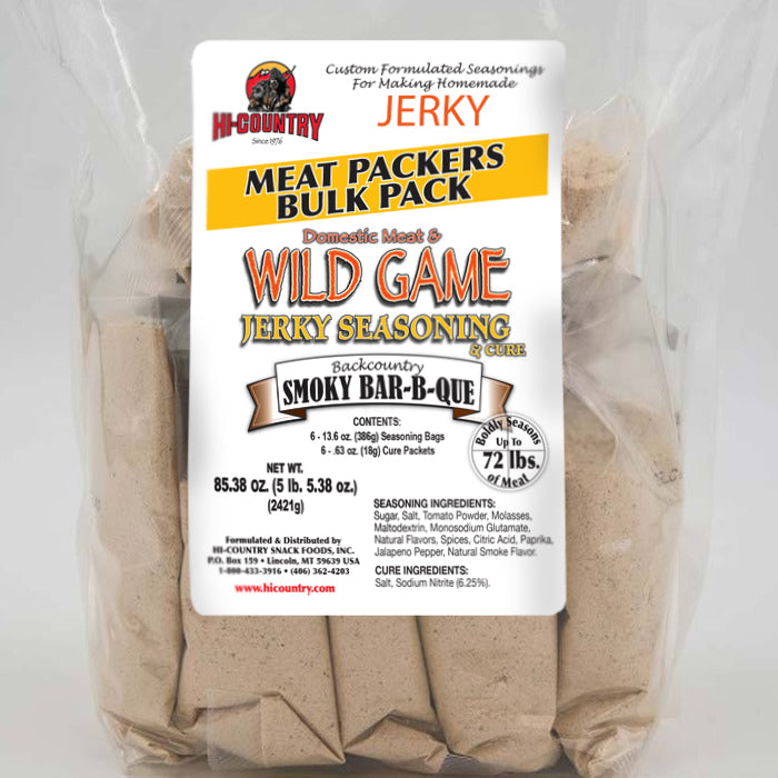 Wild Game 6-Pack Smoky BBQ Jerky Seasoning Kit