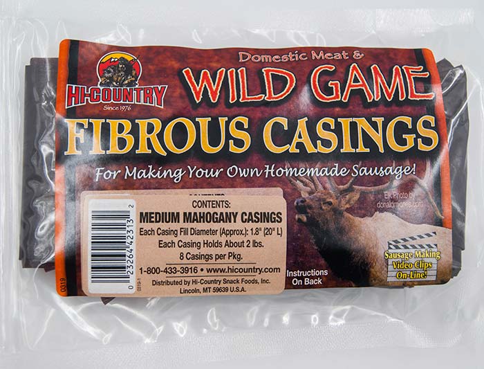 Sausage Casings - Fibrous Casings - Medium Mahogany