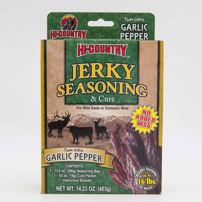 Wild Game Garlic Pepper Jerky Seasonings Kit