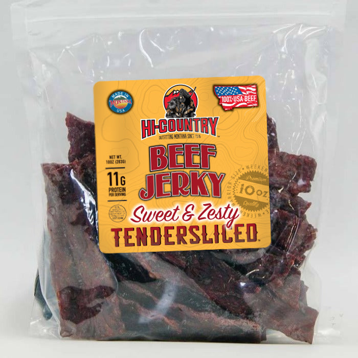 & Beef | Jerky Sweet Made Foods | Zesty Tendersliced Montana Hi-Country Snack Hi-Country In -