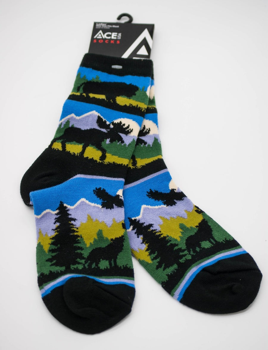 Moonlit Wildlife Socks