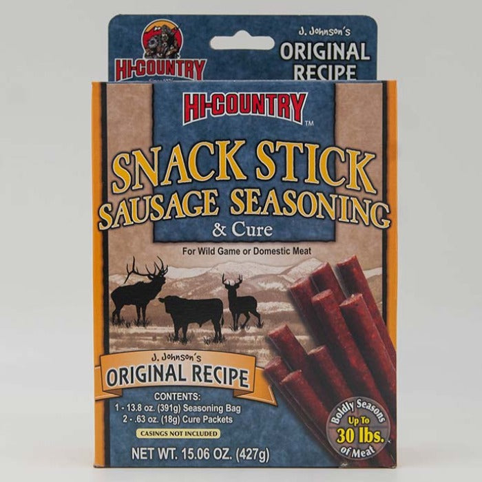 Wild Game Original Flavor Snack Stick Sausage Seasoning &amp; Cure Kit