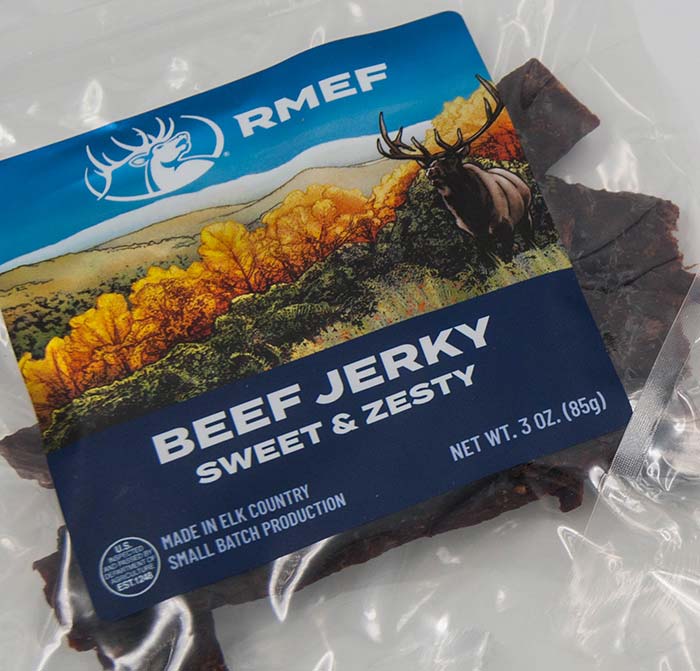 3 oz. RMEF Beef Jerky Sweet &amp; Zesty