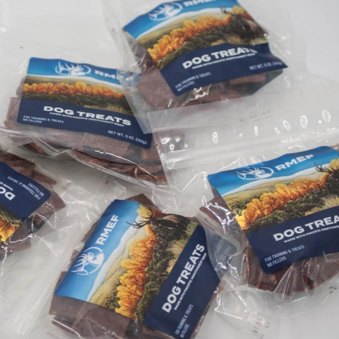 5 oz. RMEF Beef with Hearts Dog Treats