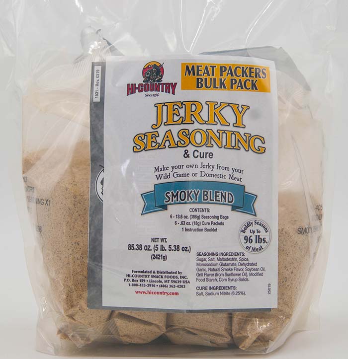 Wild Game 6-Pack Smoky Blend Jerky Seasoning Kit
