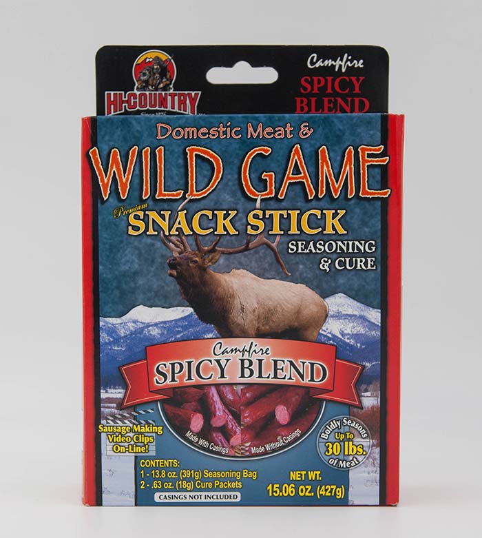 Wild Game Spicy Flavor Snack Stick Sausage Seasoning &amp; Cure Kit
