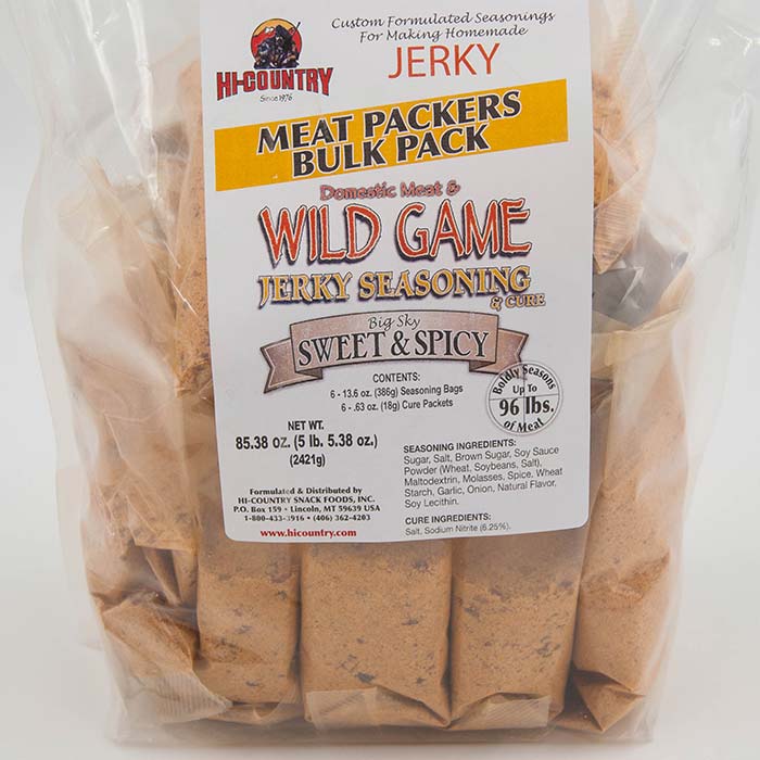 Wild Game 6-Pack Sweet &amp; Spicy Jerky Seasonings Kit