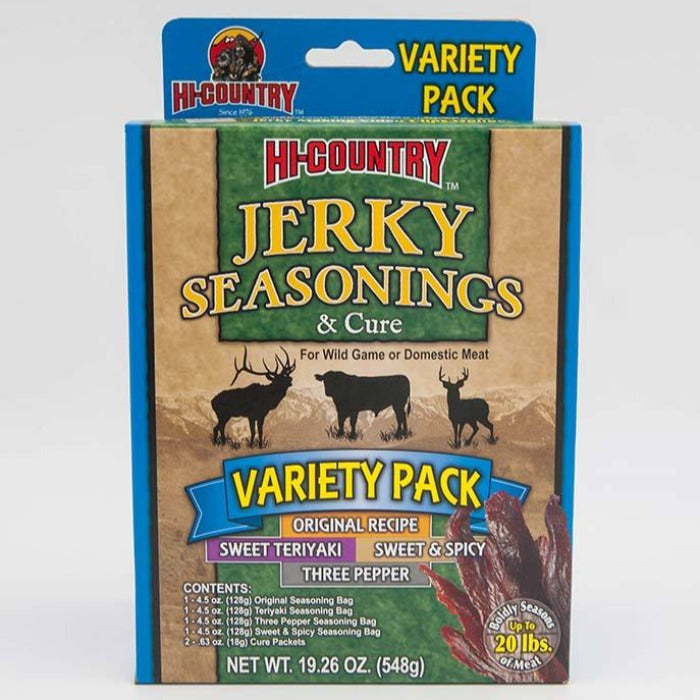 Wild Game Jerky Seasonings Variety Pack