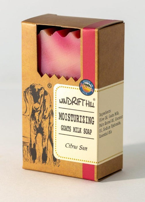 Windrift Hill Goat Milk Soap Citrus Sun - In box