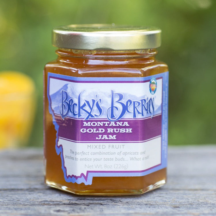 Becky's Berries Gold Rush Apricot Peach Jam - 8 oz.