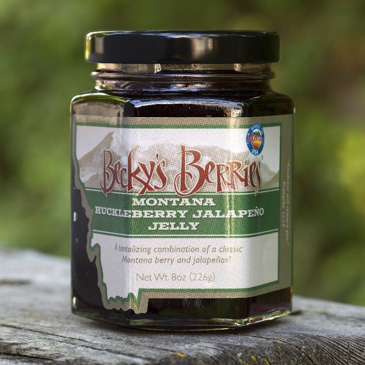 Becky's Berries Huckleberry Jalapeno Jelly - 8 oz.